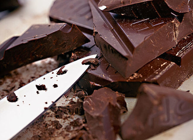 Dark Chocolate, which contains high cocoa content