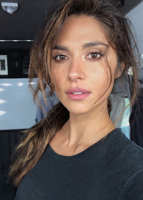 Pia Miller showing her hair done by Richard Kavanagh in August 2018