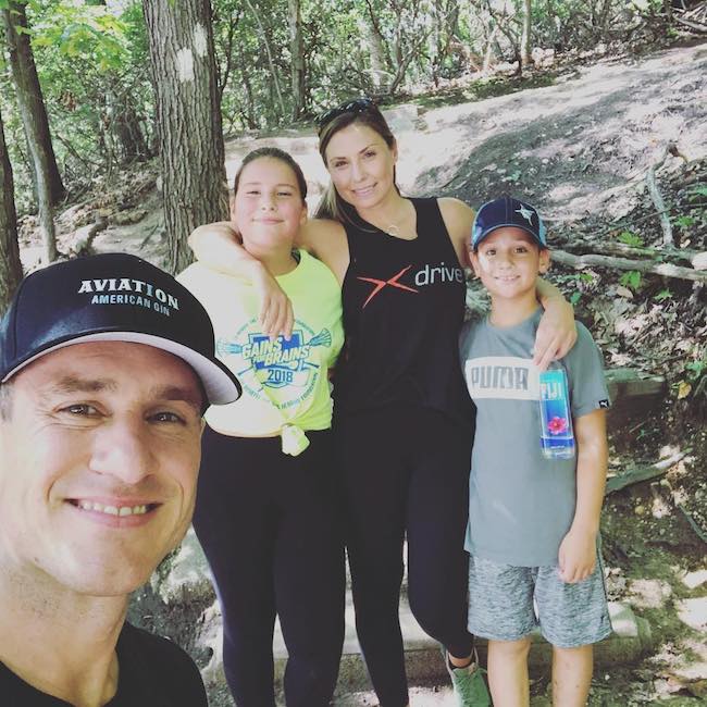 Don Saladino during a hiking session with family at Cold Spring Harbor New York in September 2018